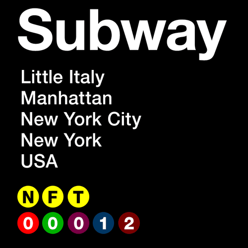 SUBWAY #00012 - Little Italy - Manhattan - New York City - New York - USA