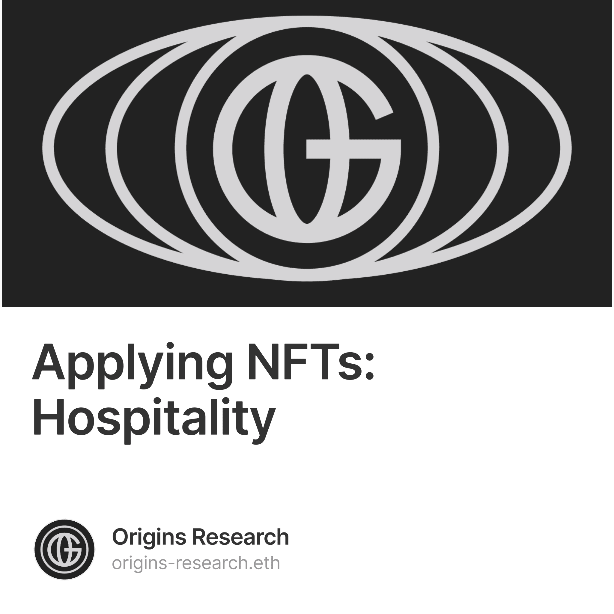 Applying NFTs: Hospitality 1/500