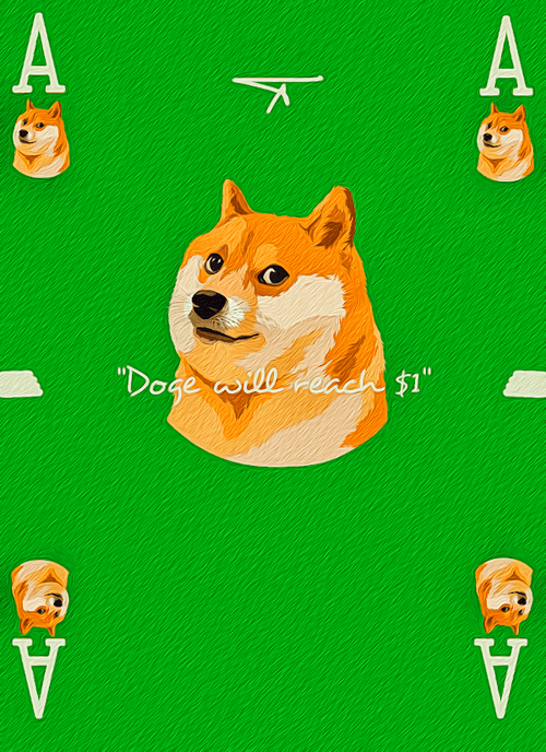 Ace of Dogecoin - Wise Cards