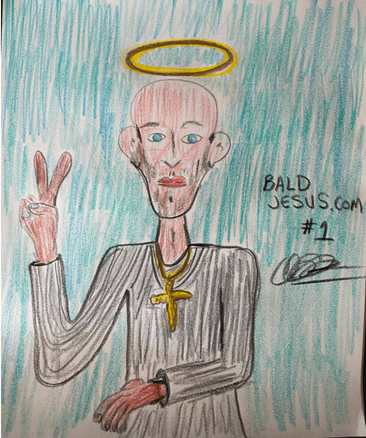 Bald Jesus #1 by Vagobond