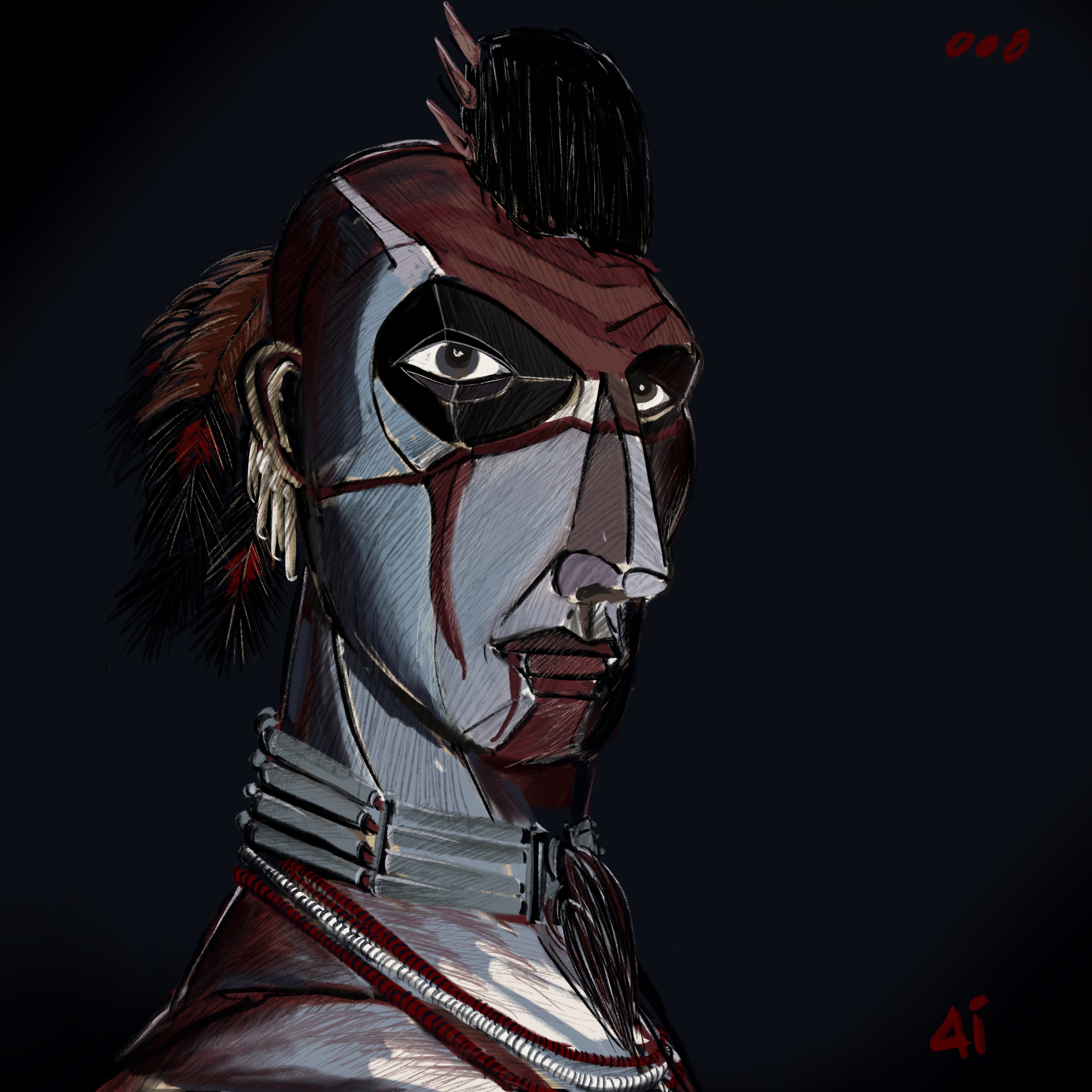 Barbarian Human Ai Mask #013