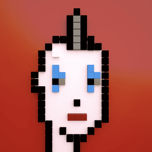 3D Pixel Crypto Punk#366 [4K]