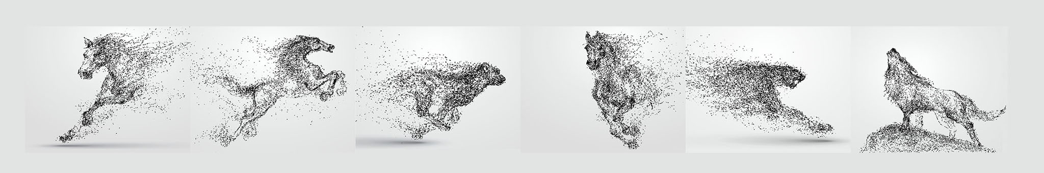 Abstract-particle banner