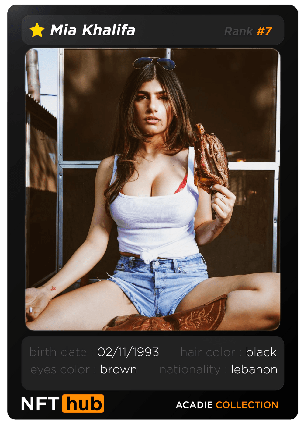 Mia Khalifa - NFThub - NFThub Pornstars Cards | OpenSea