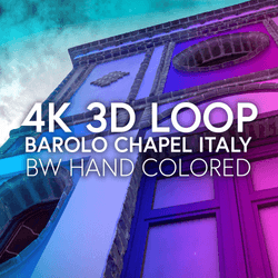 BAROLO CHAPEL BW HAND COLORED COLLECTION PHOTO + 4K 3D VIDEO collection image