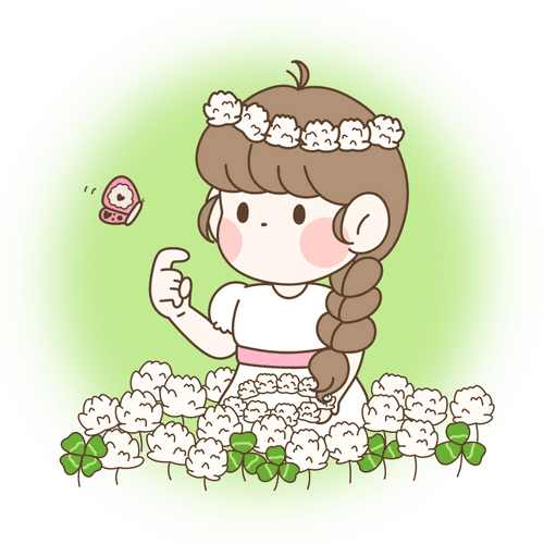 a variety of flowers and girls