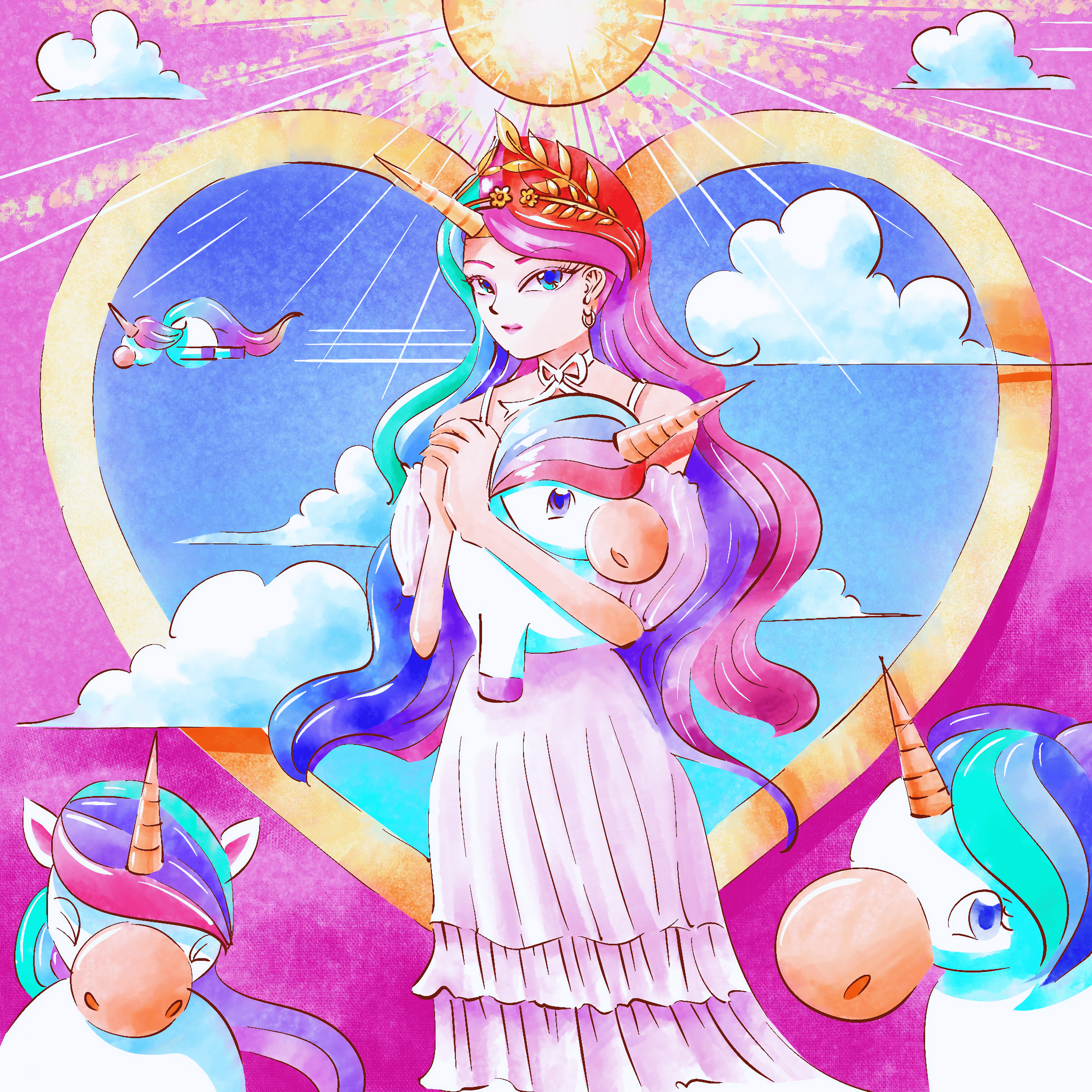 Praewa, the angel of unicorn