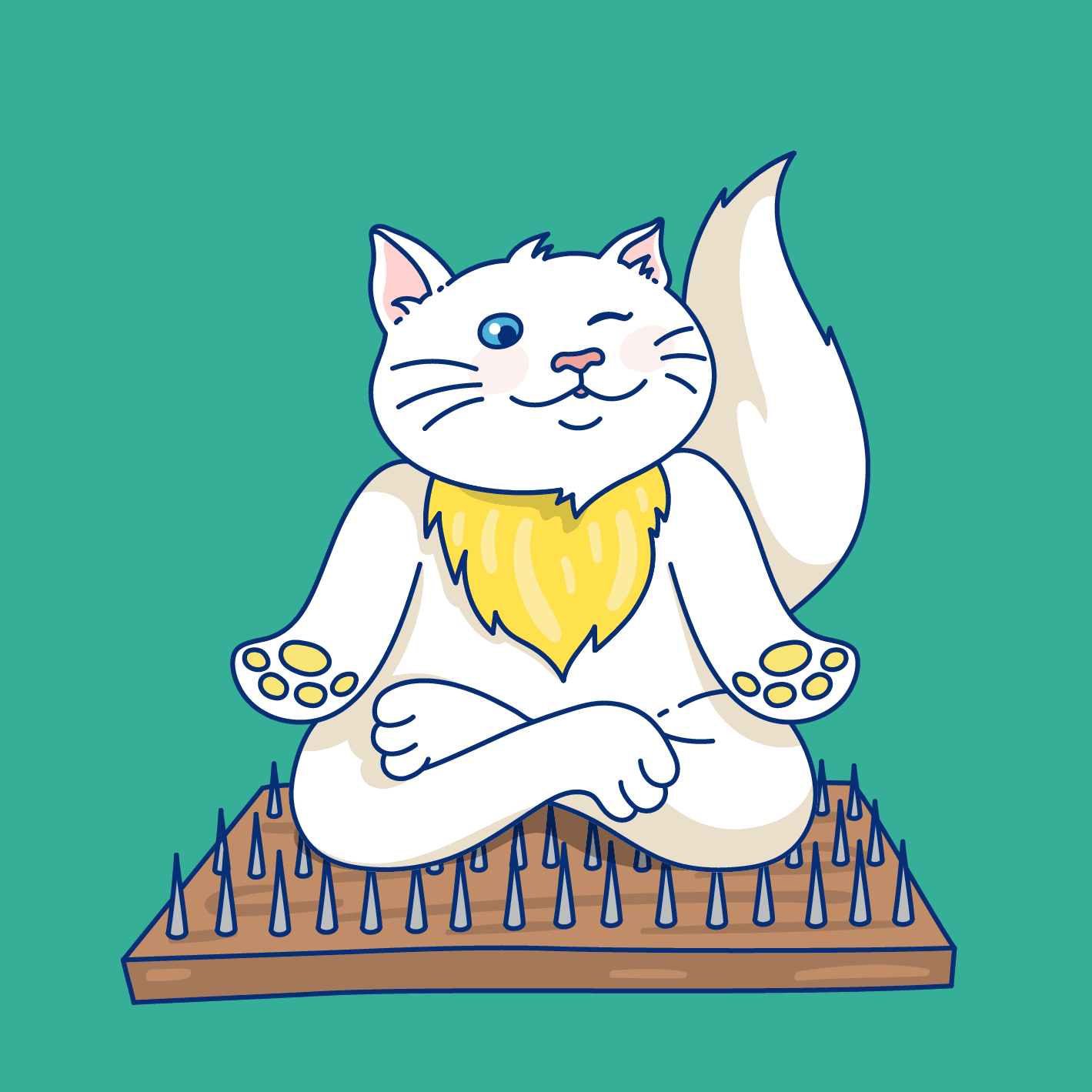 Meditating Cat #96