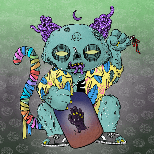 Zombie Lucky Cat 0227