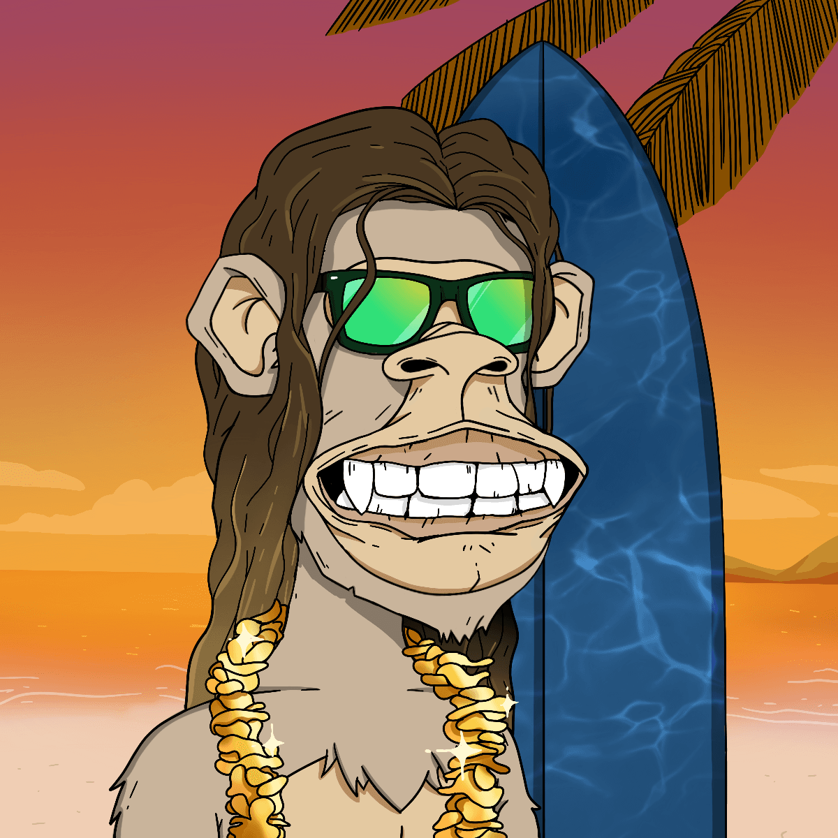 Chillin' Ape Surf Club #325