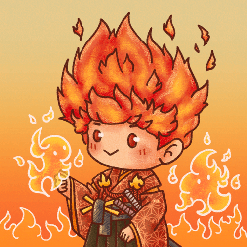 Fire head yokai