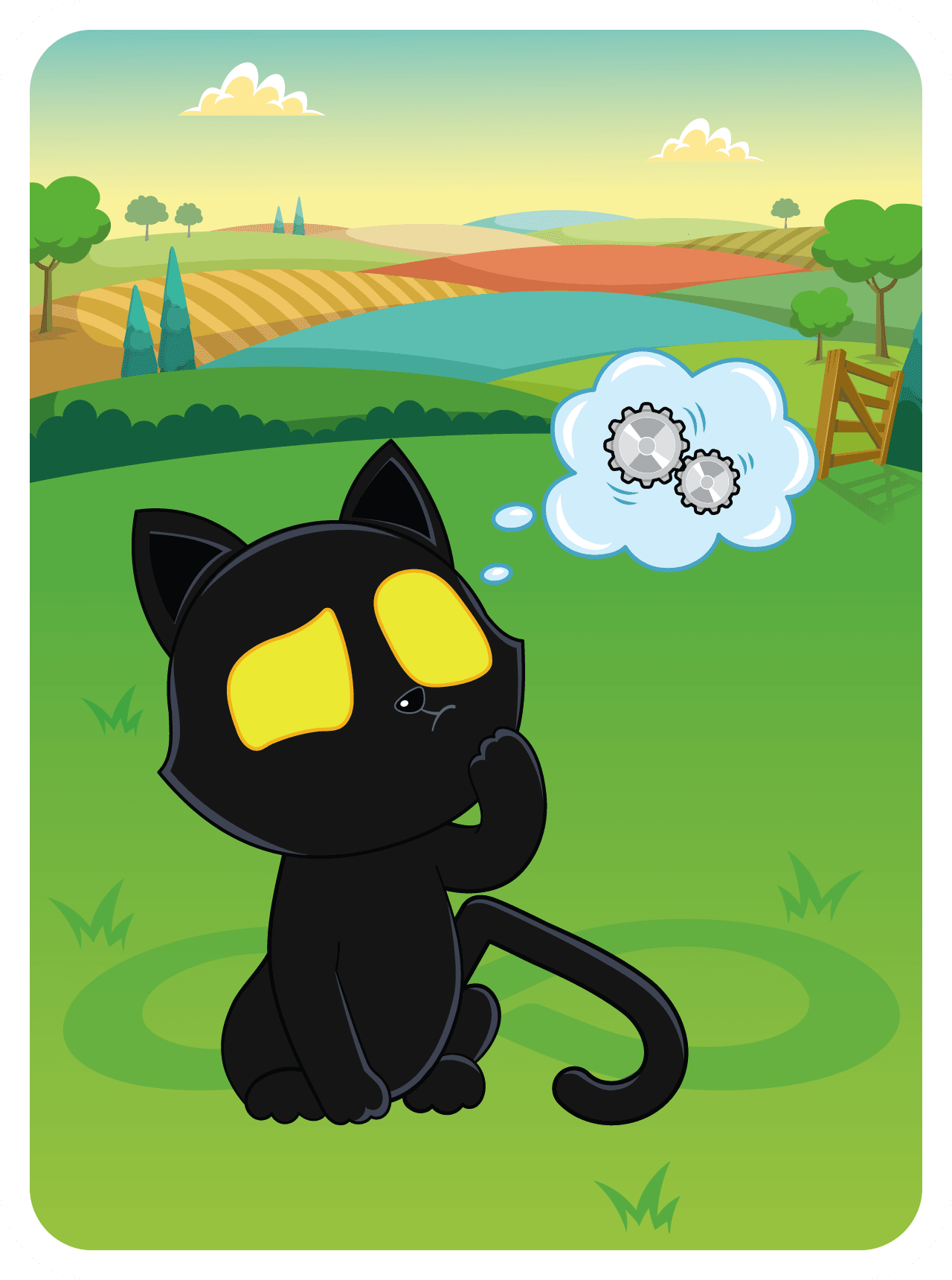 Very, Very, Very, Very, Lucky Black Cat #33858