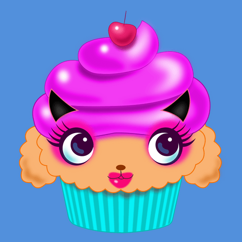 Cute animal Cupcake #282