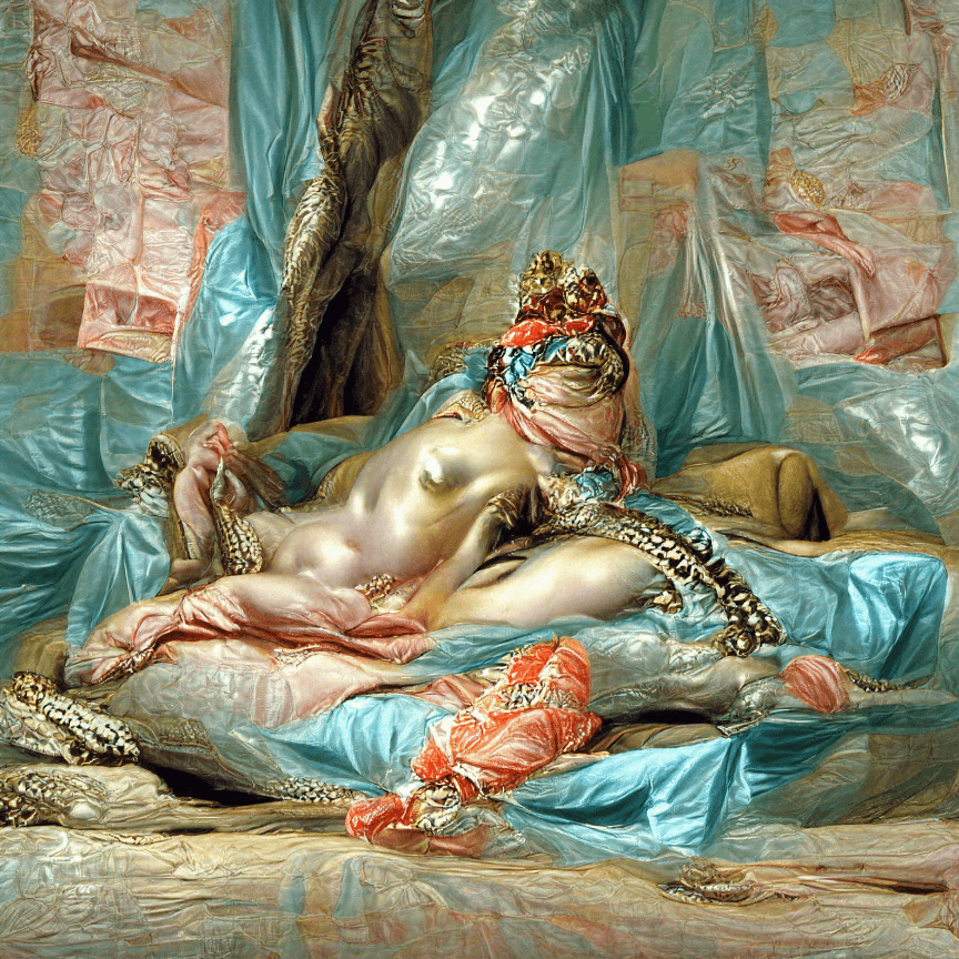 97 Odalisque by Francois Boucher circa 1745 AI Masterworks