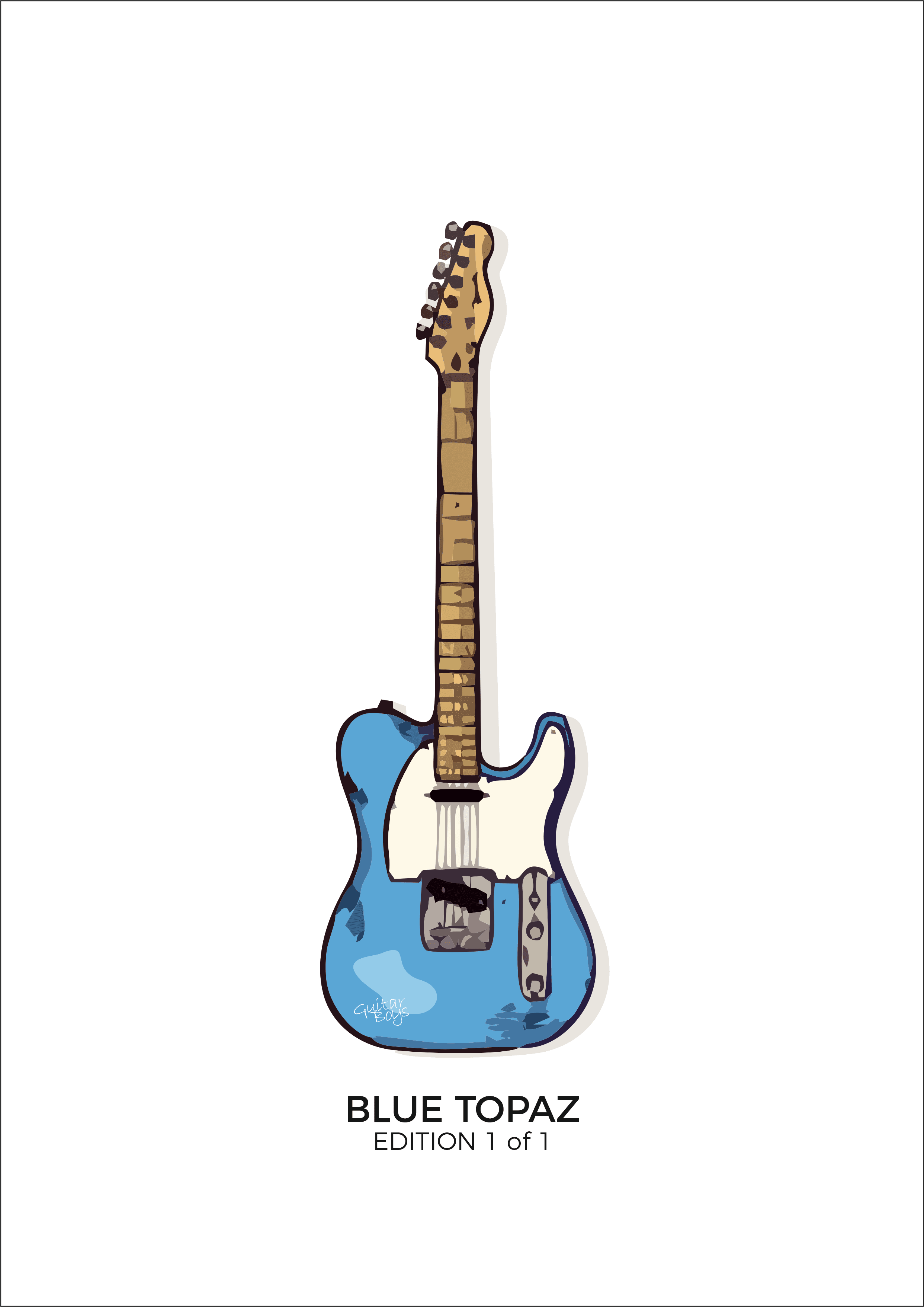 BLUE TOPAZ - Edition 1 of 1 - Art by Guitar Boys // 2021