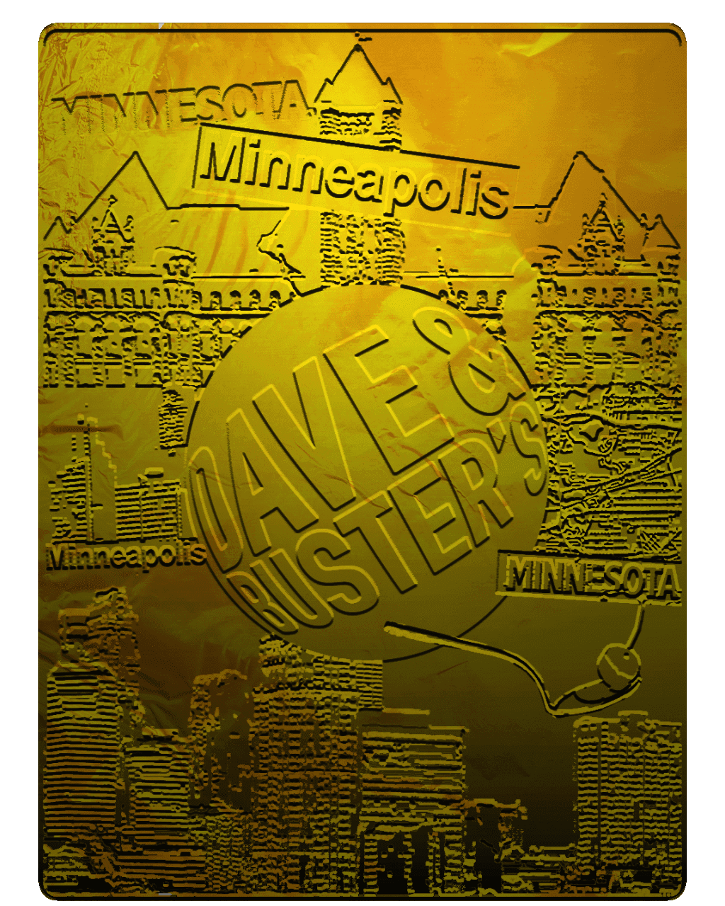 Minneapolis, MN Gold Edition No. 44 - Minneapolis MN Gold Edition | OpenSea