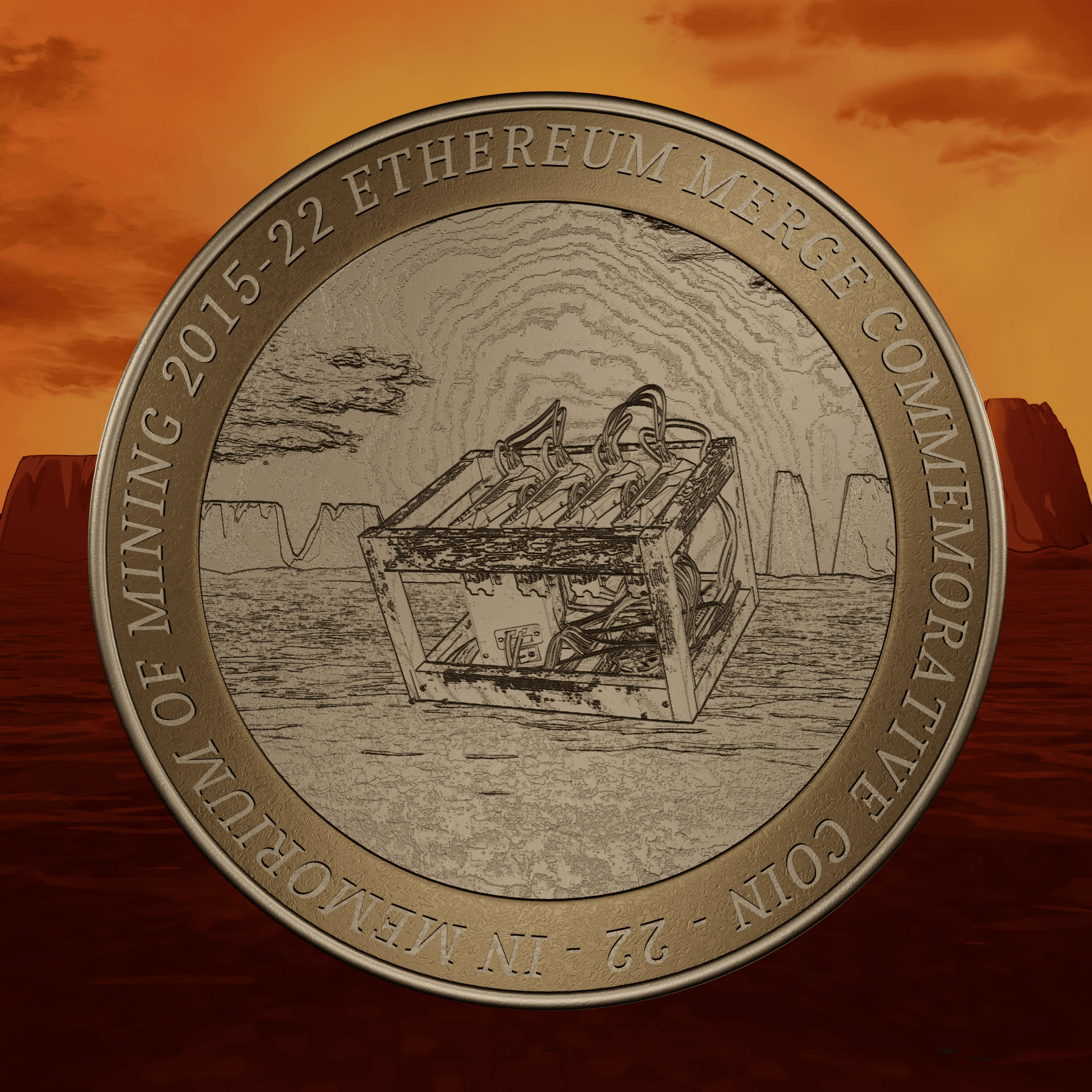 Ethereum Mining Commemorative Coin 17