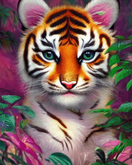 Cute Baby Tiger 002