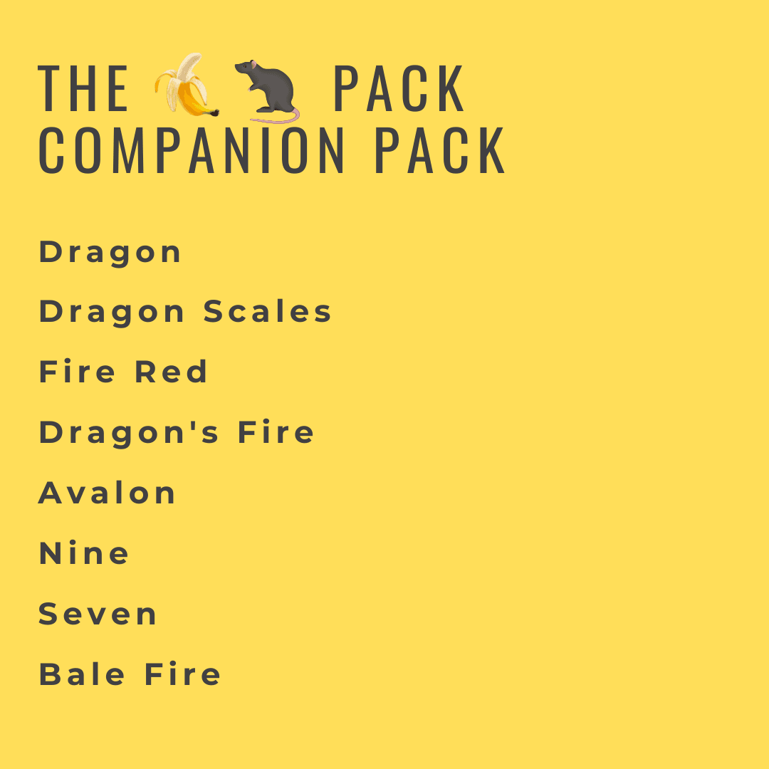 The 🍌🐀 Pack: Dragon Companion Set  #3/1000