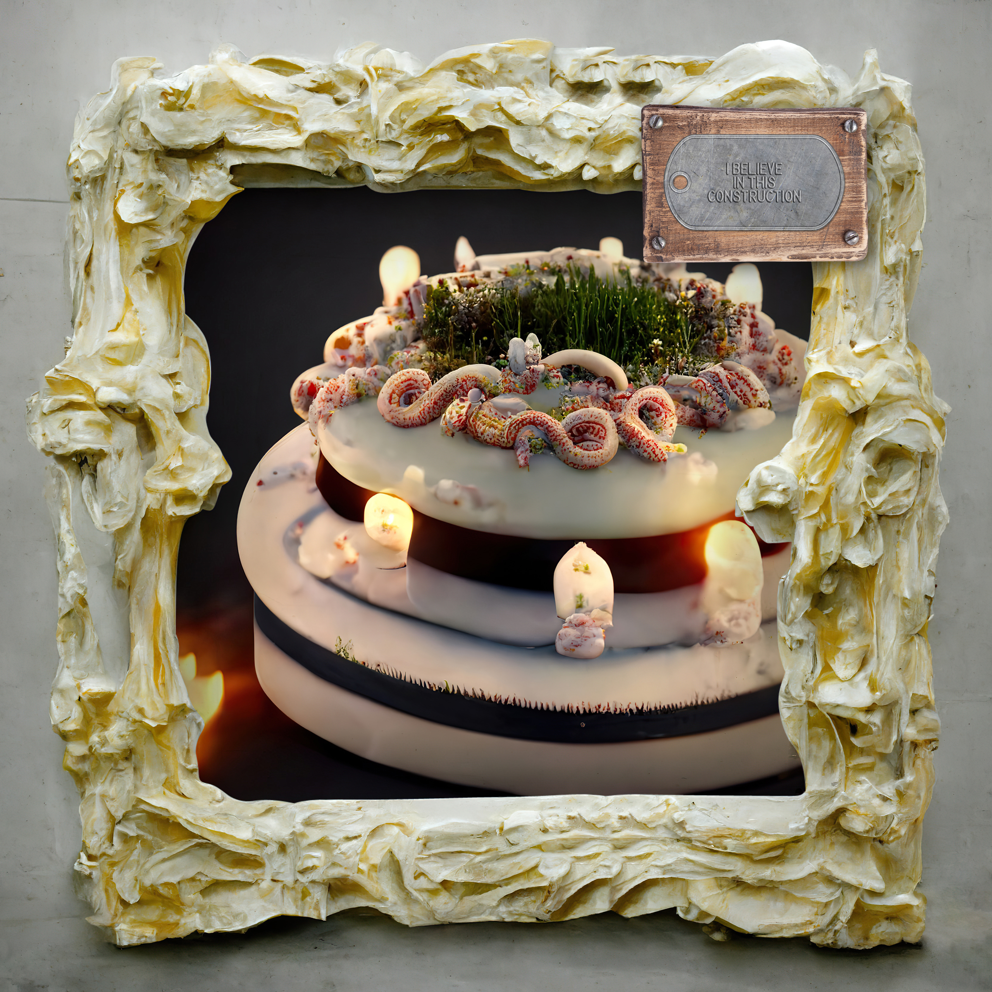 Believe In This Caramilk Mud Grassfed Marbled Worm Cake