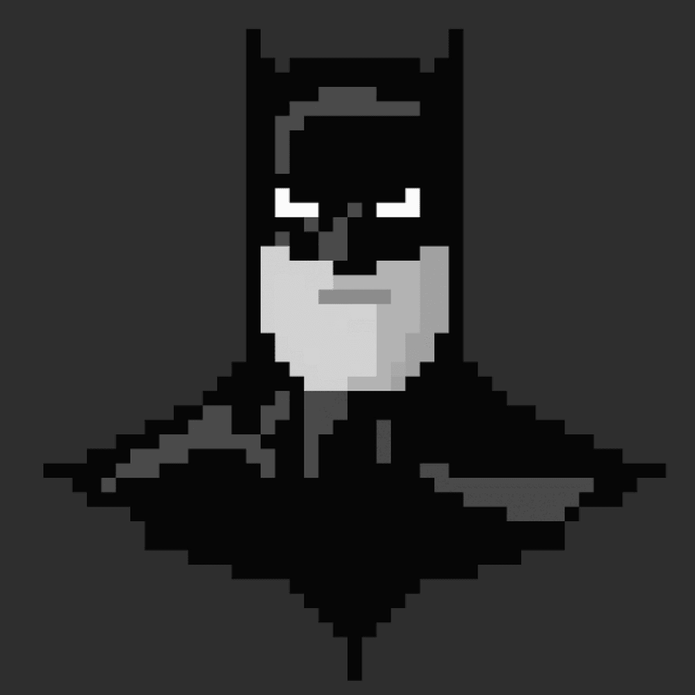 Batman Pixel Art - Smiling Punk | OpenSea