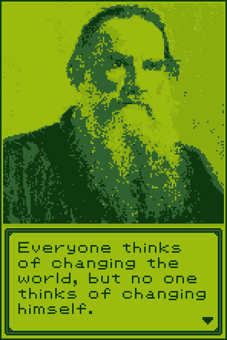 #16 - Leo Tolstoy - Dead Pixel Quotes