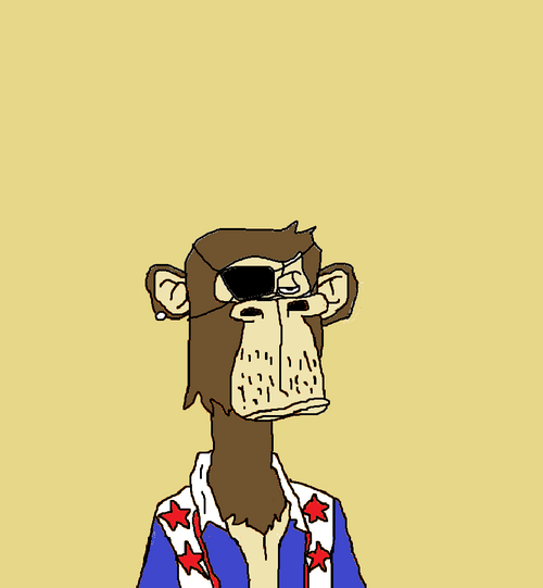 Badly Drawn Bored Ape Yacht Club #035