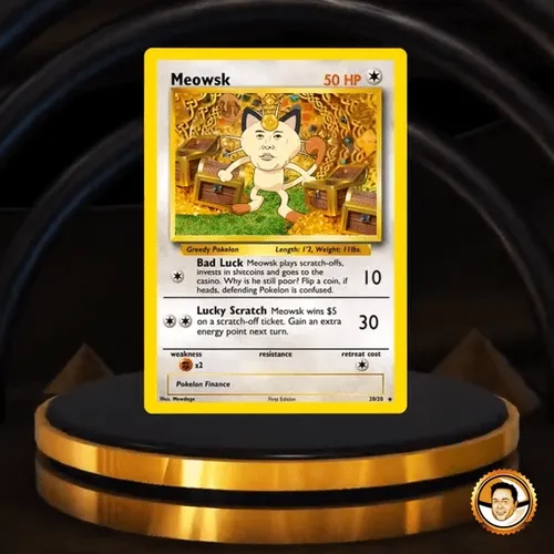 POKELON #87: Meowsk (Holographic) (1E)