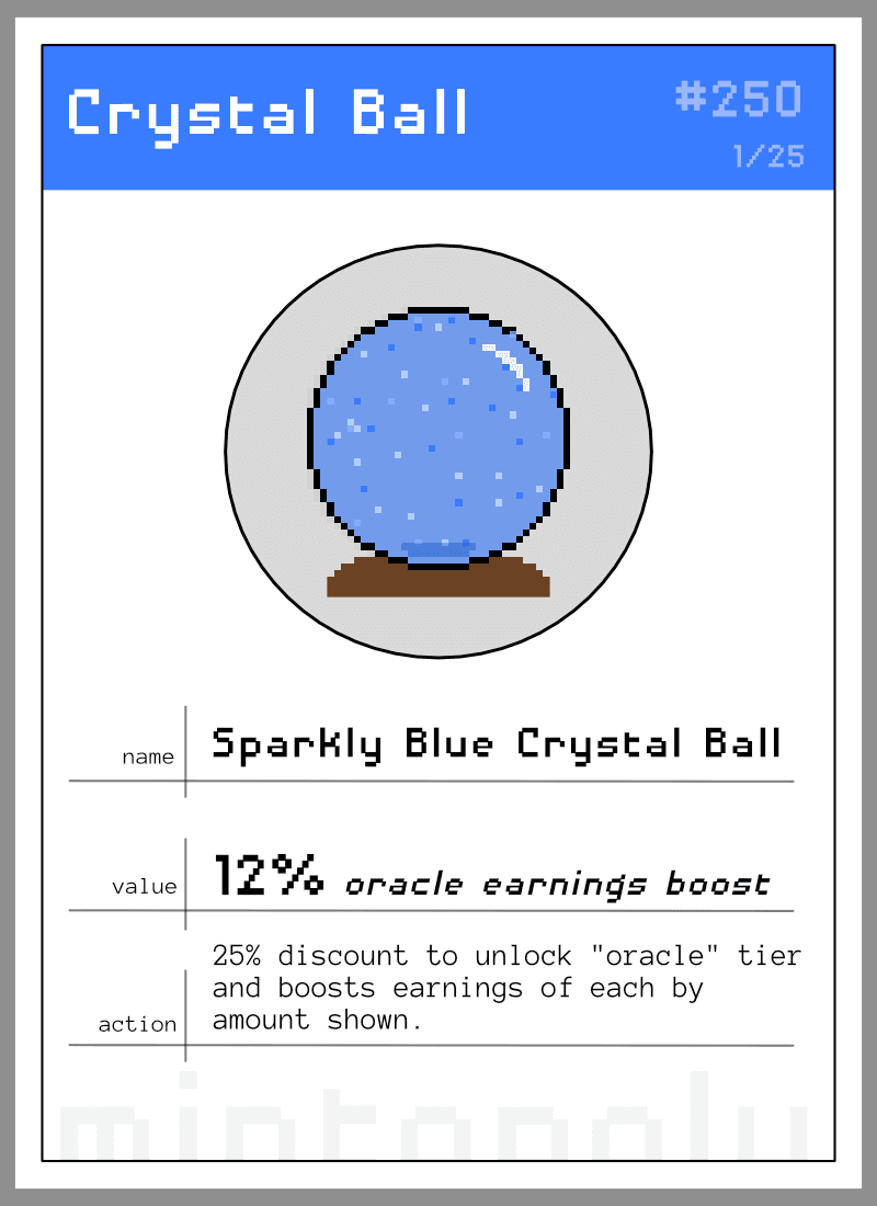 Sparkly Blue Crystal Ball