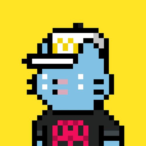 Fast Food Pixel Cool Cat #172