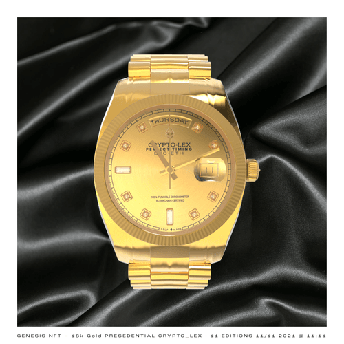 The Genesis in 18k Gold - Crypto-lex : Perfect Timing