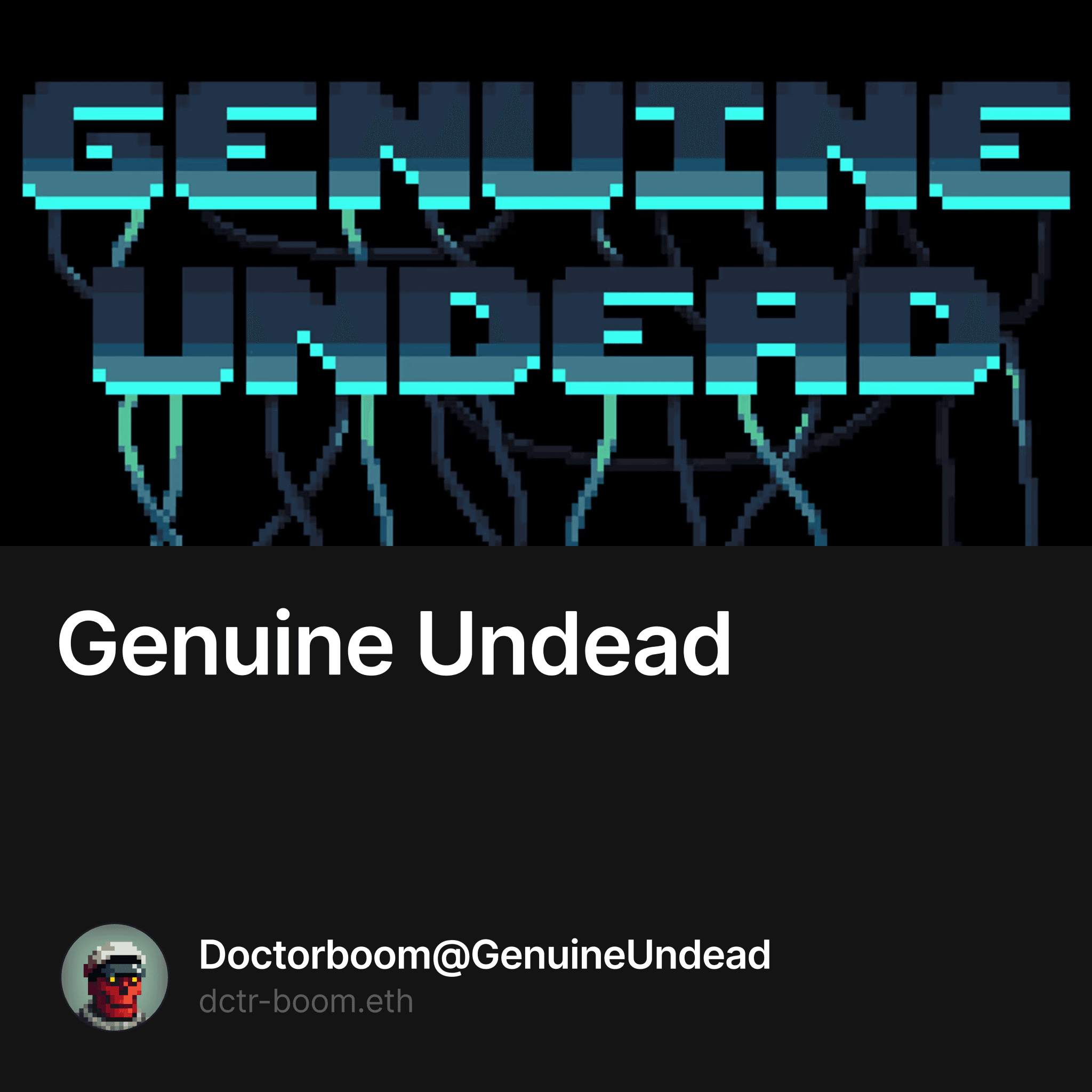Genuine Undead  15/2300