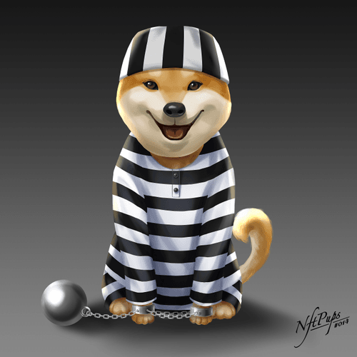 NFTpups #014 - Prisoner Pup