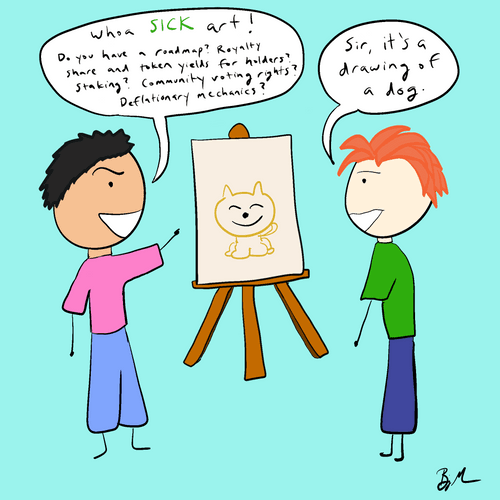 #15: Crappy Dogecoin Doodles: A drawing of a dog
