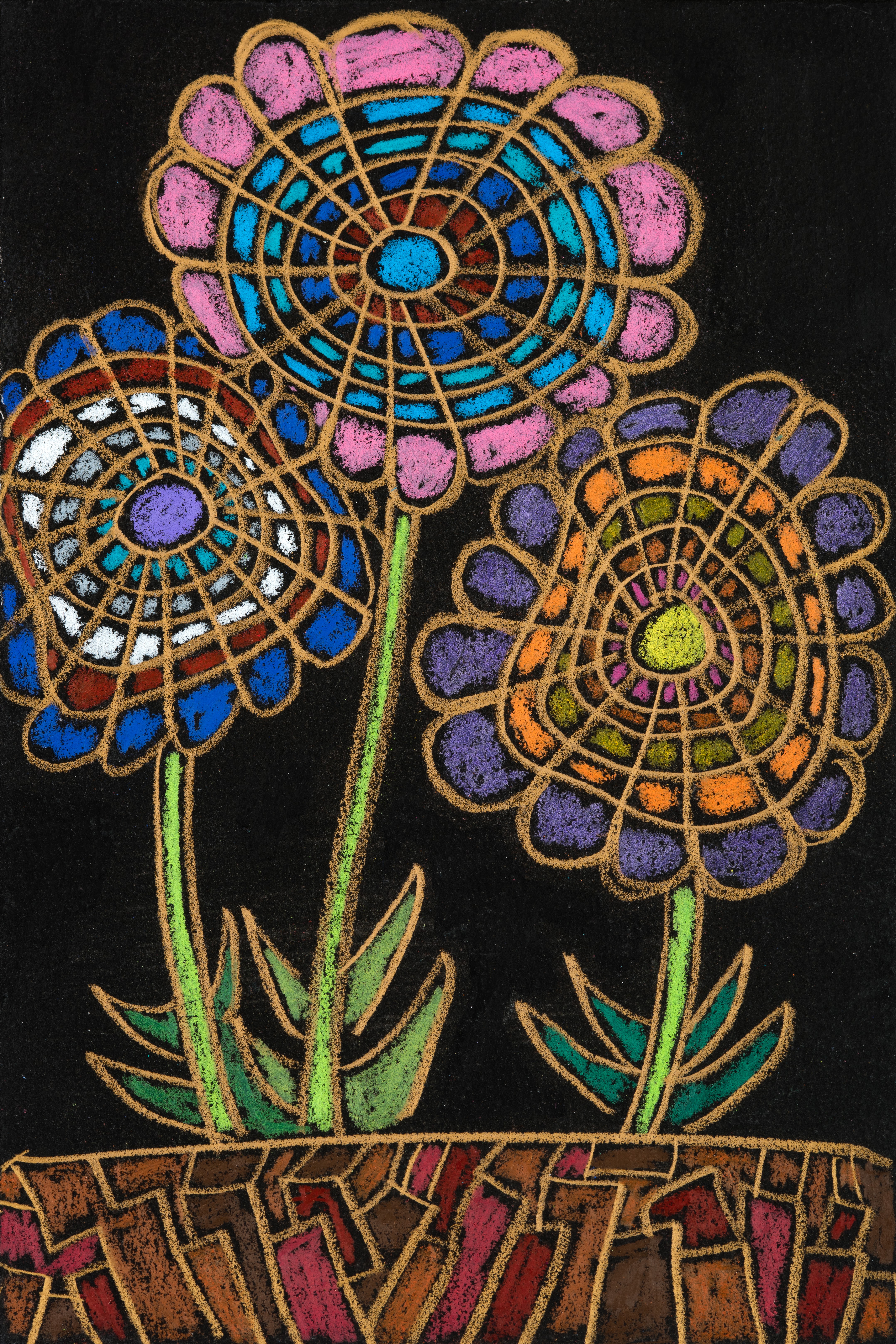 "Icon IV" Flowers, by Milo Redwood Art #ITsAMilo