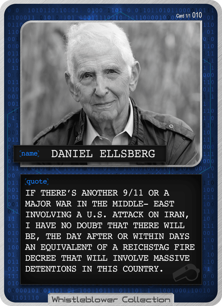 Whistleblower Collection Card: Daniel Ellsberg 010 1/1