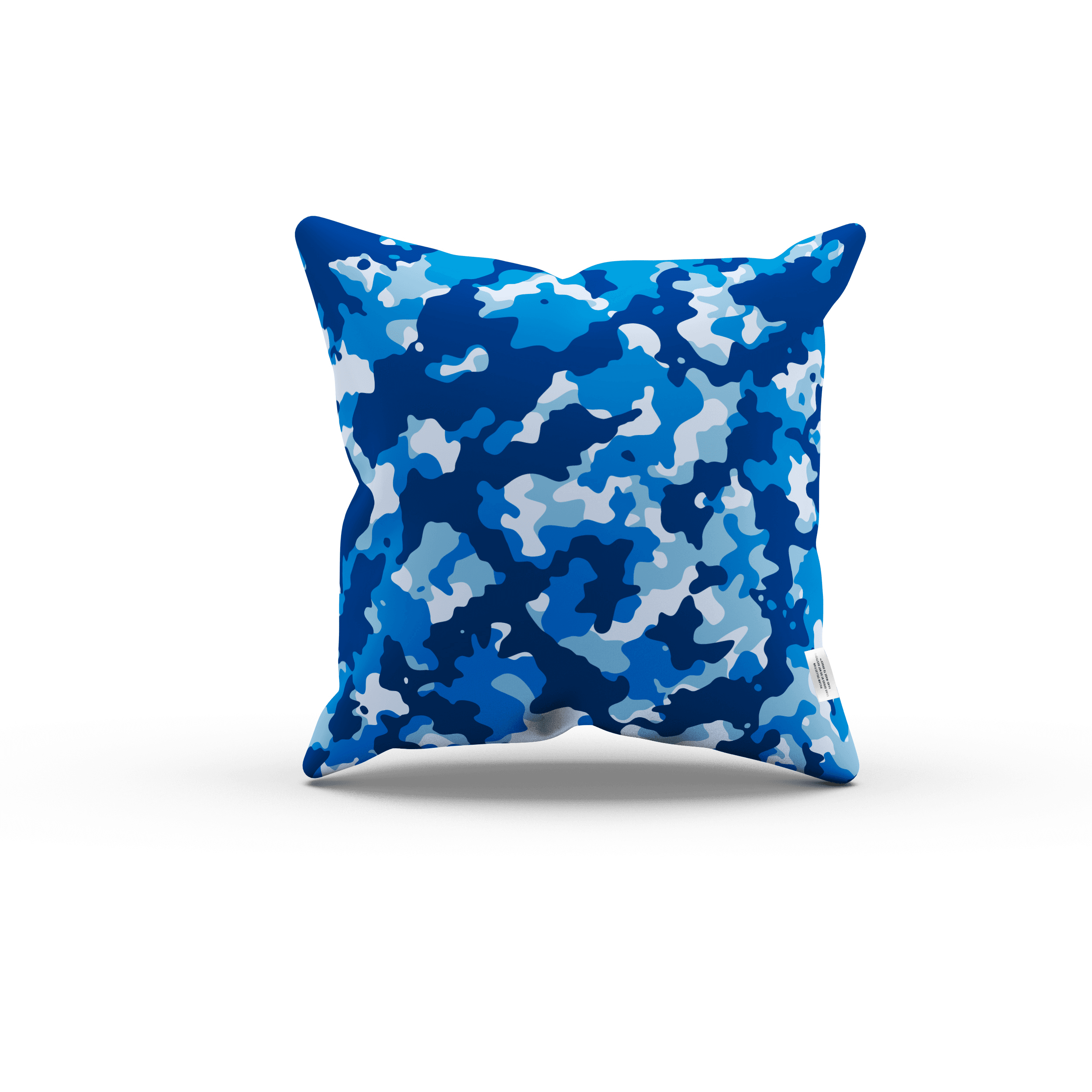 Blue Camo Pillow