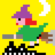Pixel Kawaii Monsters #14 Witch9