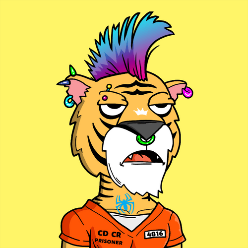 Grouchy Tiger Social Club #9508