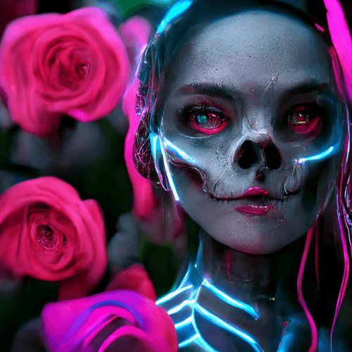 Ai Skeleton Flower Girls