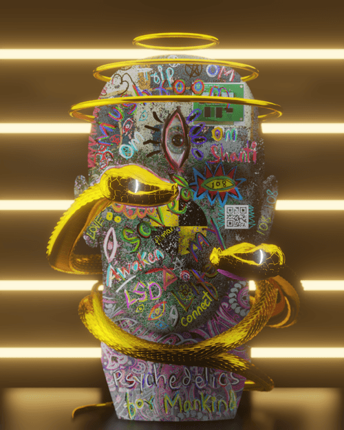 The Golden Snake Head