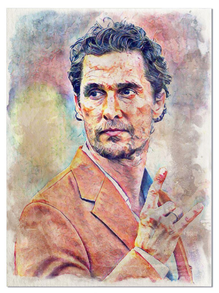 Pastel Art #29 Matthew McConaughey