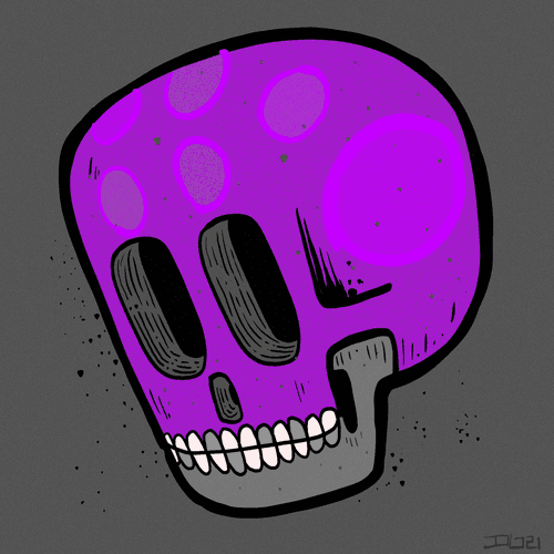 crypto skullbit purple circles