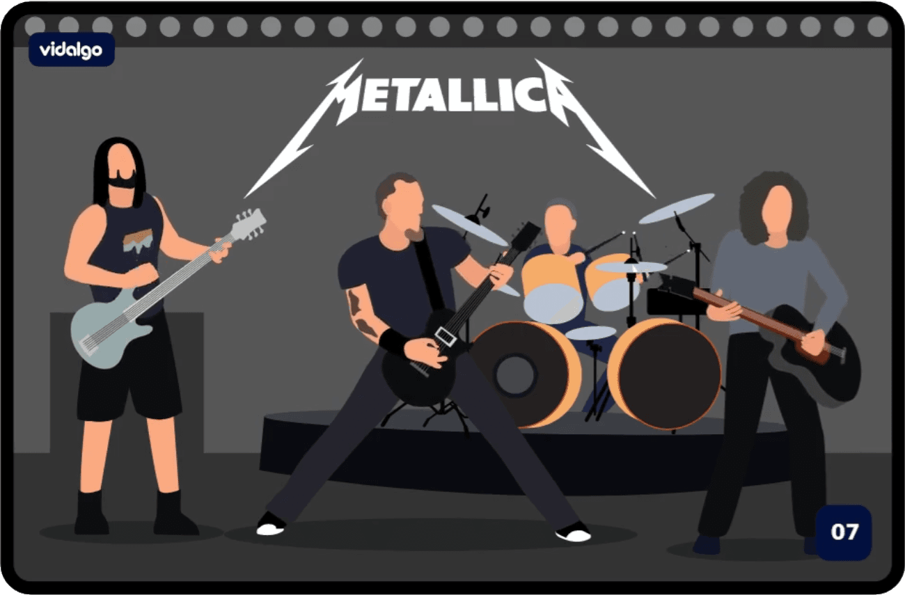 Metallica Music Card