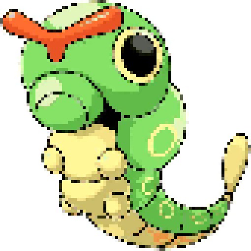 Pokemon Caterpie Pixel Art (Small)