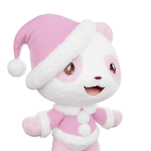 3D LEELEE-Santa-Pink-Fluffy-#20420