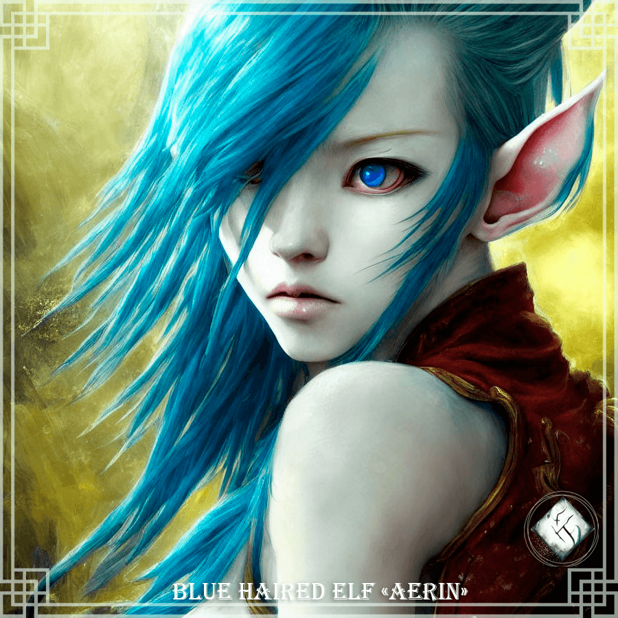 Blue Haired Elf Aerin Fantasy Worlds Collection OpenSea