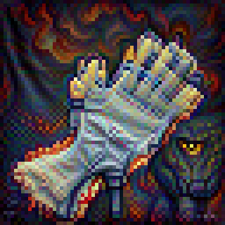 'Apocalypse Roar' Linen Gloves of Power