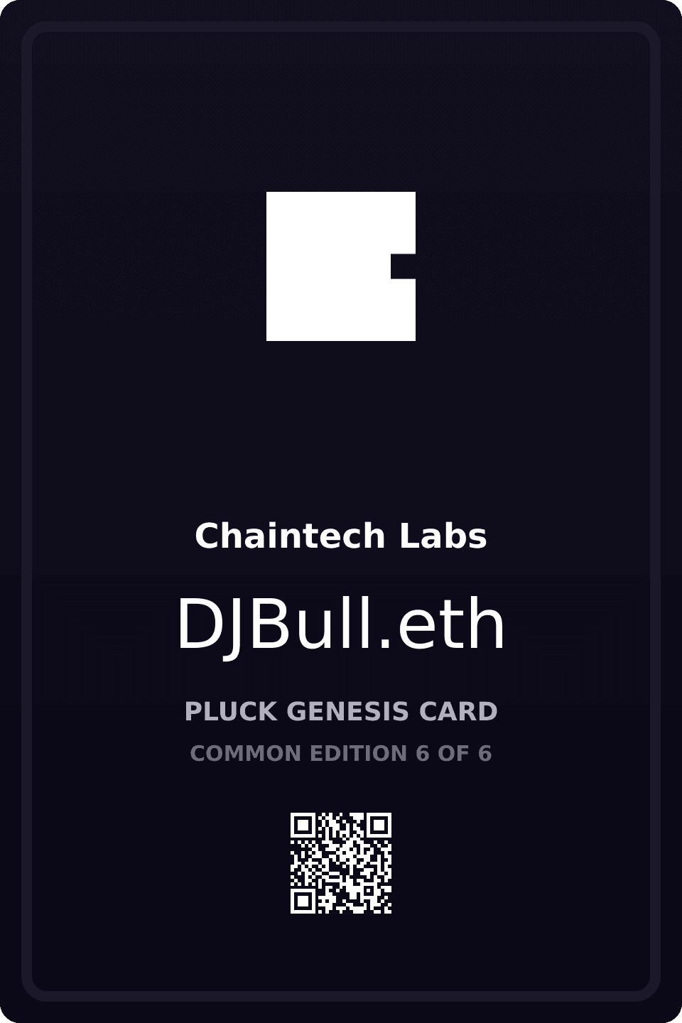 DJBull.eth – Pluck Genesis Card – Common 6/6