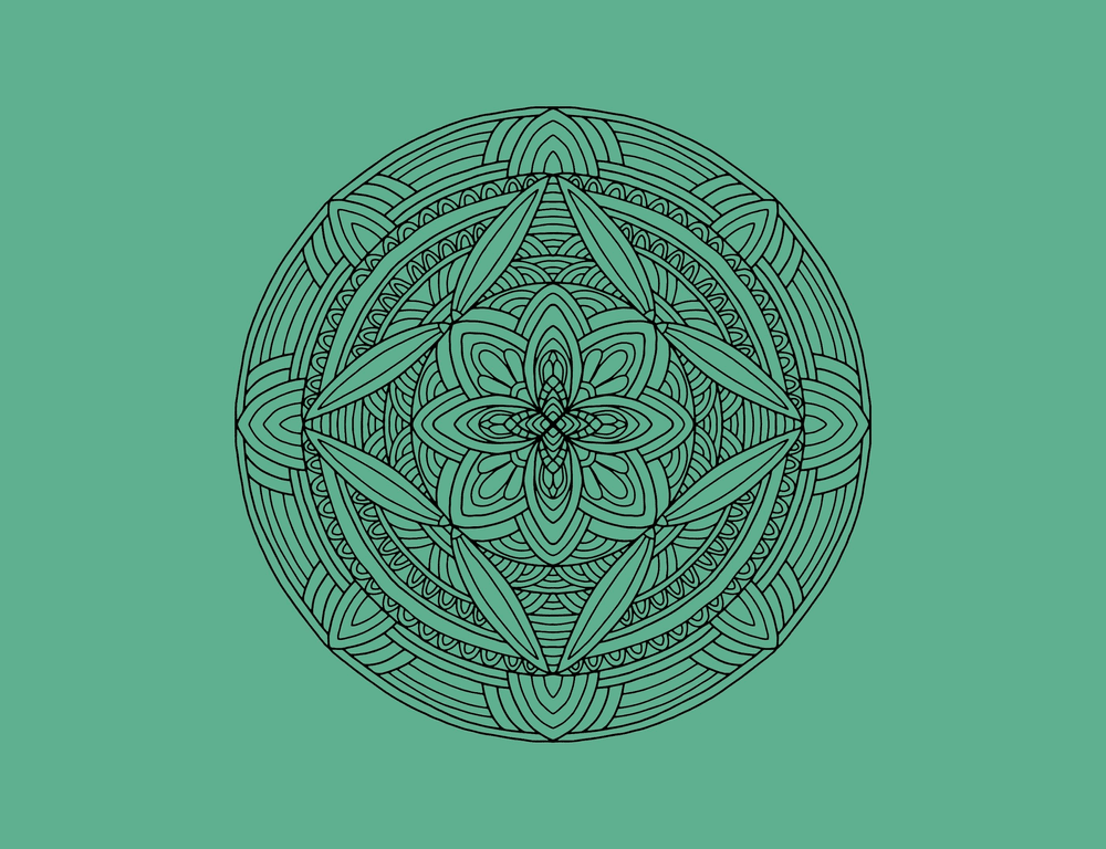 Monogrammed Yeti Style Insulated Travel Tumbler Solid Mandala Design from  Salmon Olive